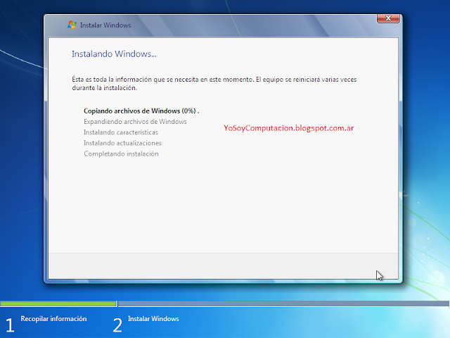 Instalar Windows 7 paso a paso tutorial